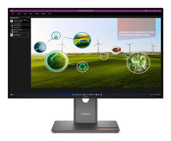 Lenovo ThinkVision P27Q-40, 68.6 cm (27"), 2560 x 1440 pixels, Quad HD, LED, 6 ms, Black