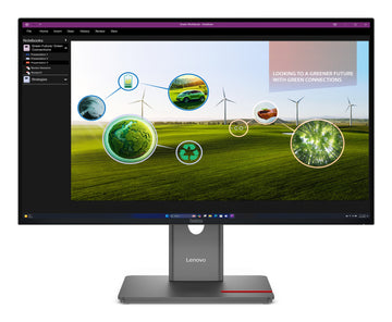 Lenovo ThinkVision P27Q-40, 68.6 cm (27"), 2560 x 1440 pixels, Quad HD, LED, 6 ms, Black