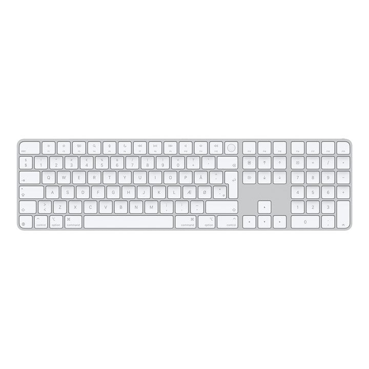 Apple Magic, Full-size (100%), Wired & Wireless, USB + Bluetooth, QWERTY, White