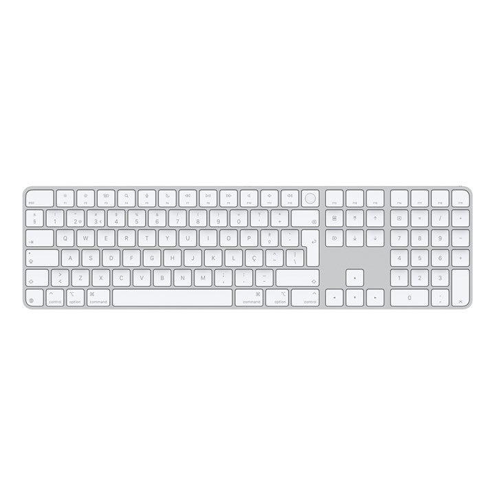 Apple Magic, Full-size (100%), Wired & Wireless, USB + Bluetooth, QWERTY, White