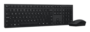Lenovo 4X31R64316, Wireless, RF Wireless + Bluetooth, Scissor key switch, QWERTY, Grey, Mouse included