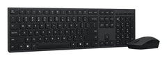 Lenovo 4X31R64328, Full-size (100%), Wireless, RF Wireless + Bluetooth, Scissor key switch, Black, Mouse included