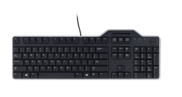 DELL KB813, Full-size (100%), USB, QWERTY, Black