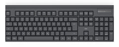 Hama WKM-100, Wireless, RF Wireless, Membrane, QWERTY, Black, Mouse included