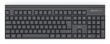 Hama WKM-100, Wireless, RF Wireless, Membrane, QWERTY, Black, Mouse included