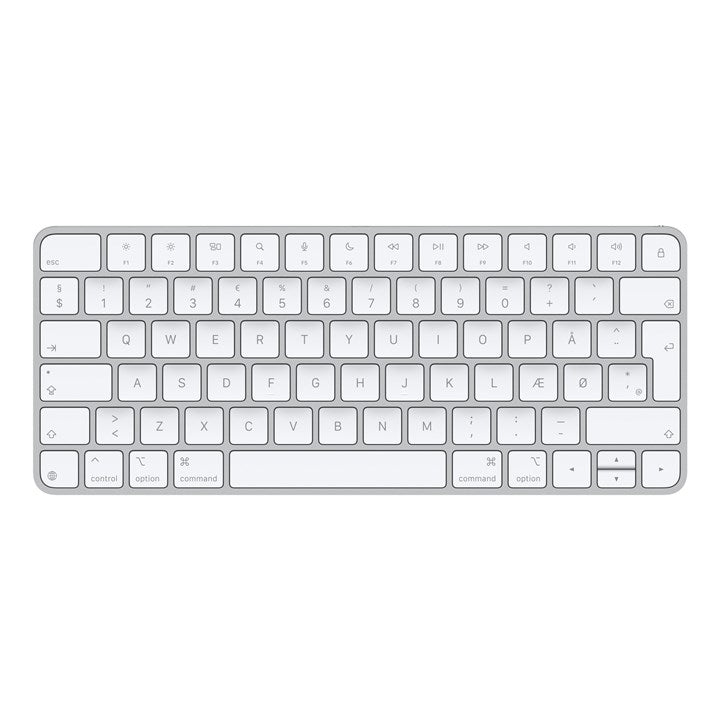Apple Magic, Mini, Wired & Wireless, USB + Bluetooth, QZERTY, White