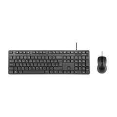 Targus AKM622UK, Full-size (100%), Wired, USB, QWERTY, Black, Mouse included