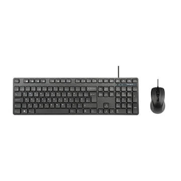 Targus AKM622UK, Full-size (100%), Wired, USB, QWERTY, Black, Mouse included