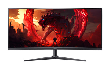 Acer NITRO XZ0 Nitro XZ340CURX0bmiiphx - 34'', WQHD (3440x1440), 200Hz, 1ms, 21:9, 1500R Curve, ZeroFrame, VA, Black, 86.4 cm (34"), 3440 x 1440 pixels, Wide Quad HD, LCD, 1 ms, Black