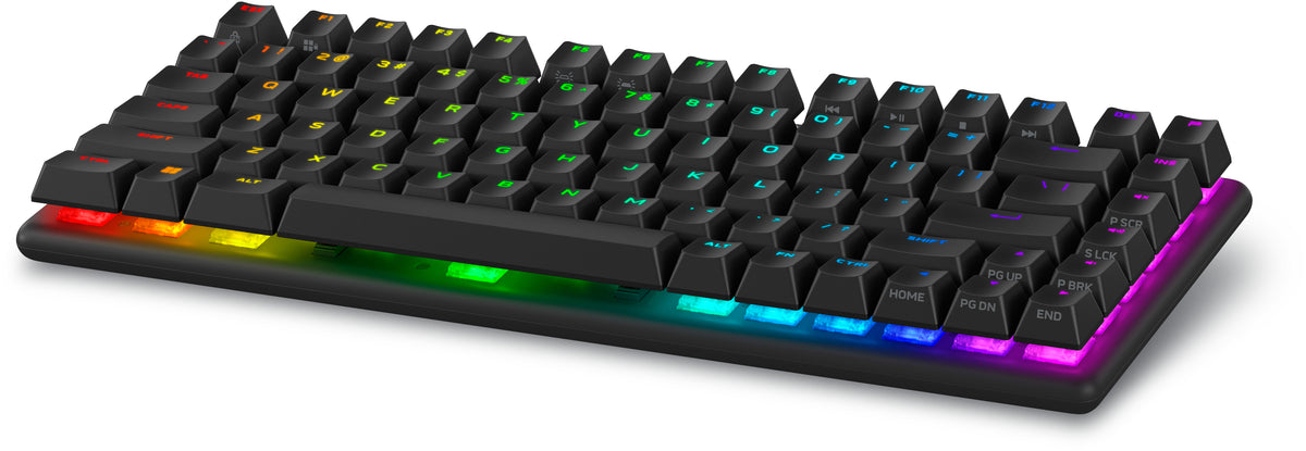 Alienware Pro Wireless Gaming Keyboard, 75%, Wired & Wireless, USB + RF Wireless + Bluetooth, Mechanical, RGB LED, Black