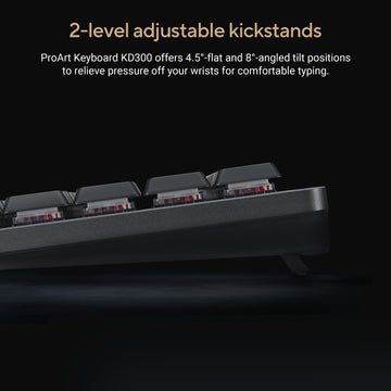 ASUS ProArt Keyboard KD300, Wireless, USB + RF Wireless + Bluetooth, Mechanical, QWERTY, RGB LED, Black