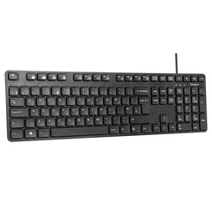 Targus AKM622UK, Full-size (100%), Wired, USB, QWERTY, Black, Mouse included