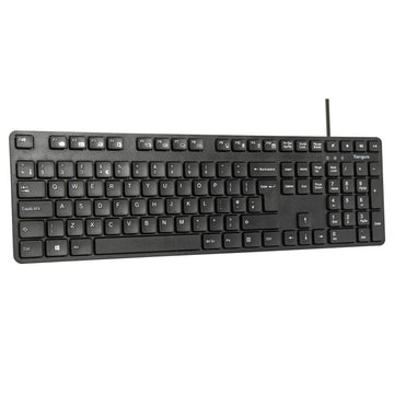 Targus AKM622UK, Full-size (100%), Wired, USB, QWERTY, Black, Mouse included