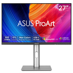 ASUS ProArt PA278CGRV, 68.6 cm (27"), 2560 x 1440 pixels, Wide Quad HD, LCD, 5 ms, Silver