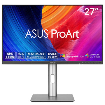 ASUS ProArt PA278CGRV, 68.6 cm (27"), 2560 x 1440 pixels, Wide Quad HD, LCD, 5 ms, Silver