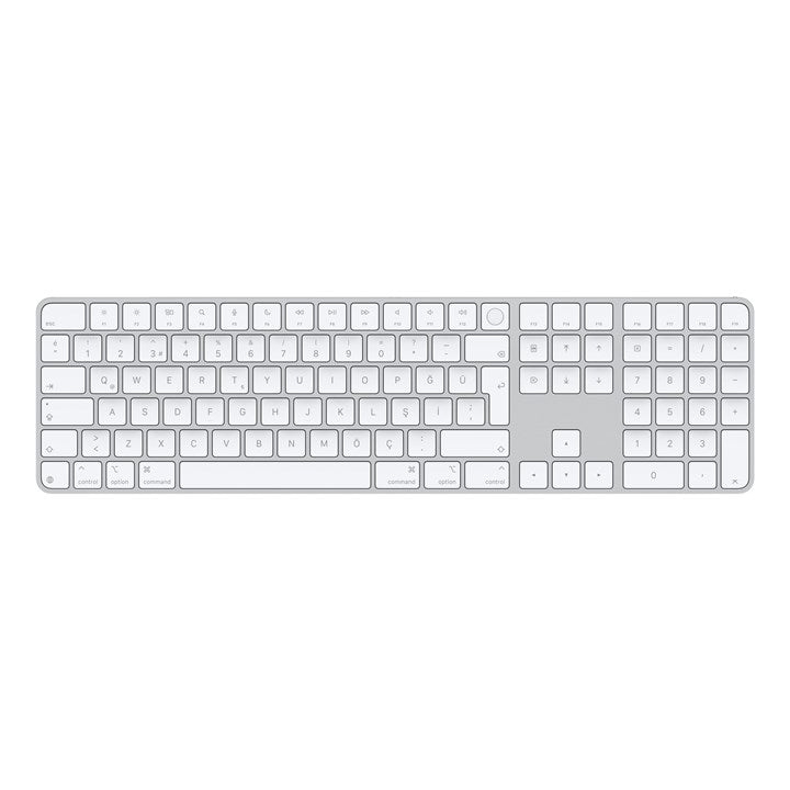 Apple Magic, Full-size (100%), Wired & Wireless, USB + Bluetooth, QWERTY, White