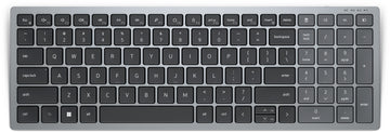 DELL Pro Plus Compact Keyboard - KB740 - UK (QWERTY), Full-size (100%), Wireless, RF Wireless + Bluetooth, Scissor key switch, QWERTY, Grey, Black