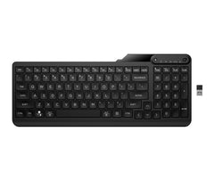 HP 475 Dual-Mode Wireless Keyboard, Full-size (100%), RF Wireless + Bluetooth, Membrane, Black
