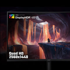 Acer Nitro XZ322QUV3 curved gaming monitor - 31.5", 1500R, Quad HD, 180Hz, 1ms, FreeSync, DisplayHDR 400, HDMI & DP, 80 cm (31.5"), 2560 x 1440 pixels, Quad HD, LED, 1 ms, Black