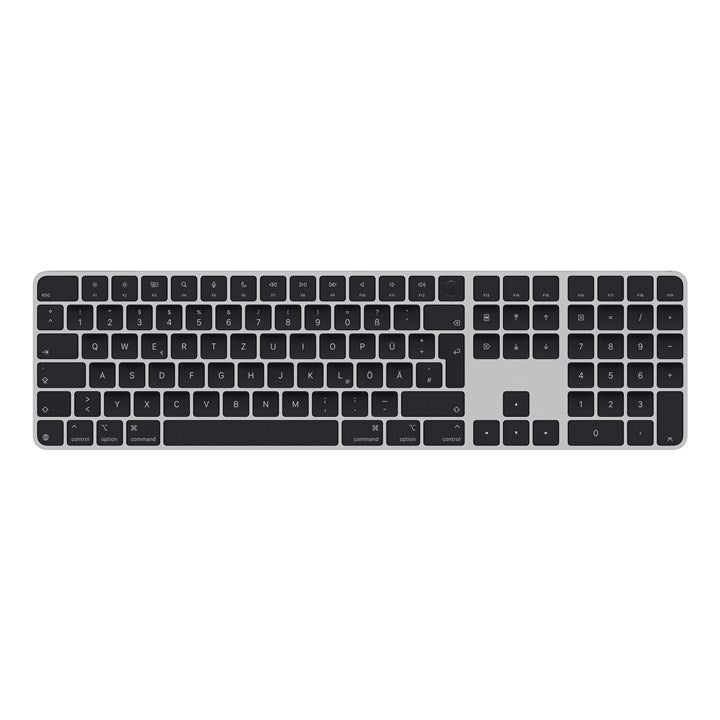Apple Magic, Full-size (100%), Wired & Wireless, USB + Bluetooth, QWERTZ, Black