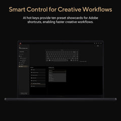 ASUS ProArt Keyboard KD300, Wireless, USB + RF Wireless + Bluetooth, Mechanical, QWERTY, RGB LED, Black