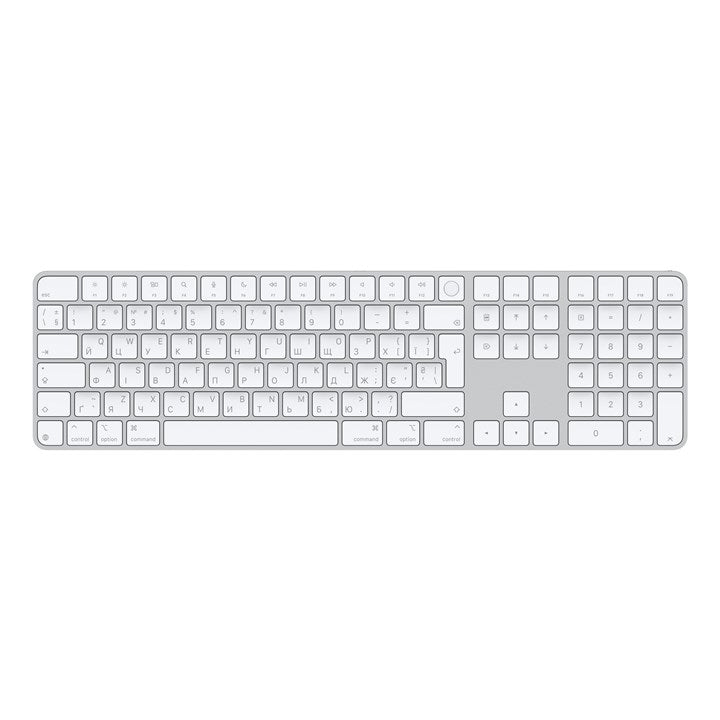 Apple Magic, Full-size (100%), Wired & Wireless, USB + Bluetooth, QWERTY, White