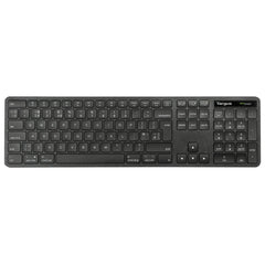 Targus EcoSmart AKB873UK, Full-size (100%), Wireless, RF Wireless + Bluetooth, QWERTY, Black