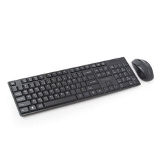 Kensington Pro Fit Low-Profile Wireless Desktop Set, Full-size (100%), Wireless, RF Wireless, Black