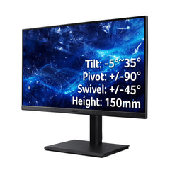 Acer Vero B227Q E3 22" Full HD IPS FreeSync 100Hz 4ms LED Monitor, 54.6 cm (21.5"), 1920 x 1080 pixels, Full HD, LED, 4 ms, Black