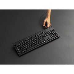 Kensington KM270 EQ Rechargeable Desktop Set – Wireless, Full-size (100%), Wireless, RF Wireless + Bluetooth, Black