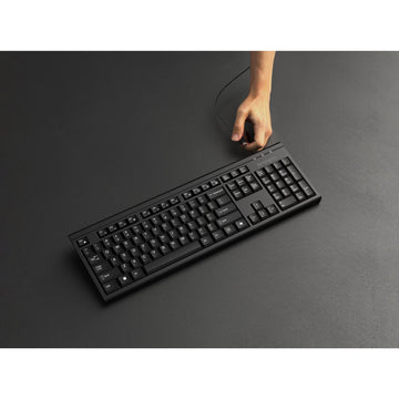 Kensington KM270 EQ Rechargeable Desktop Set – Wireless, Full-size (100%), Wireless, RF Wireless + Bluetooth, Black