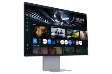 Samsung 32" Smart Monitor M9 M90SF UHD, 81.3 cm (32"), 3840 x 2160 pixels, 4K Ultra HD, OLED, 0.03 ms, Silver