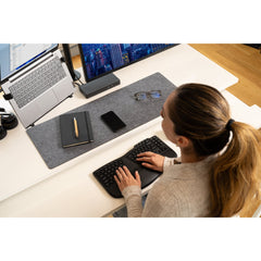 Kensington Pro Fit Ergo KB675 EQ TKL Rechargeable Keyboard, Tenkeyless (80 - 87%), Wireless, Bluetooth, Black