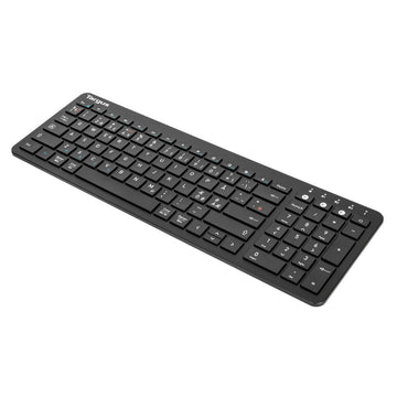 Targus AKB863NO, Full-size (100%), Wireless, Bluetooth, QWERTY, Black