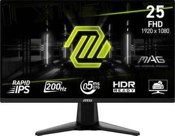 MSI MAG 255F E20, 62.2 cm (24.5"), 1920 x 1080 pixels, Full HD, LCD, 0.5 ms, Black