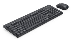 Hama WKM-100, Wireless, RF Wireless, Membrane, QWERTY, Black, Mouse included