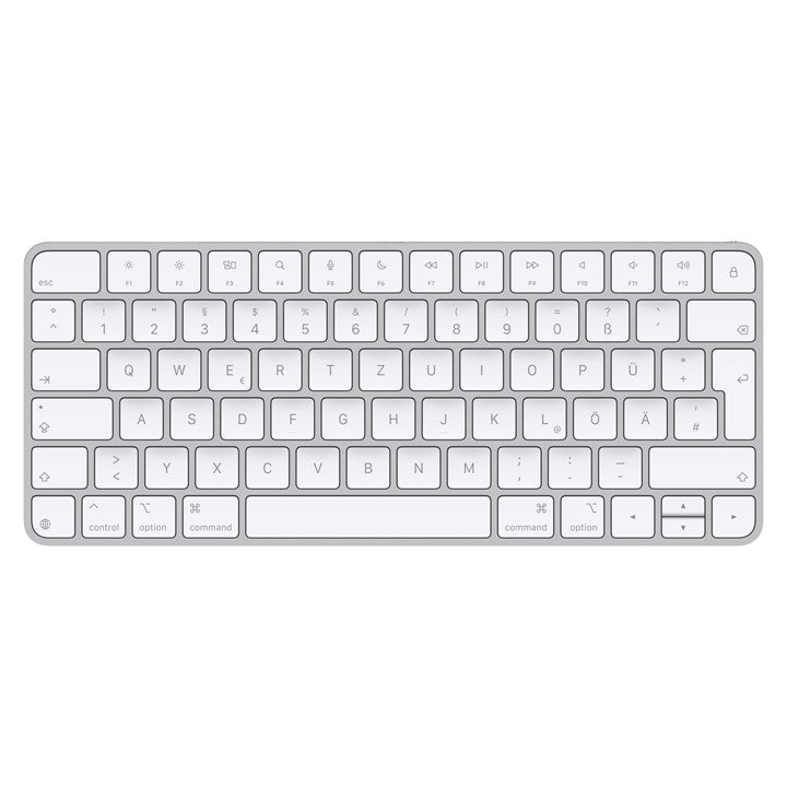 Apple Magic, Mini, Wired & Wireless, USB + Bluetooth, QWERTZ, White