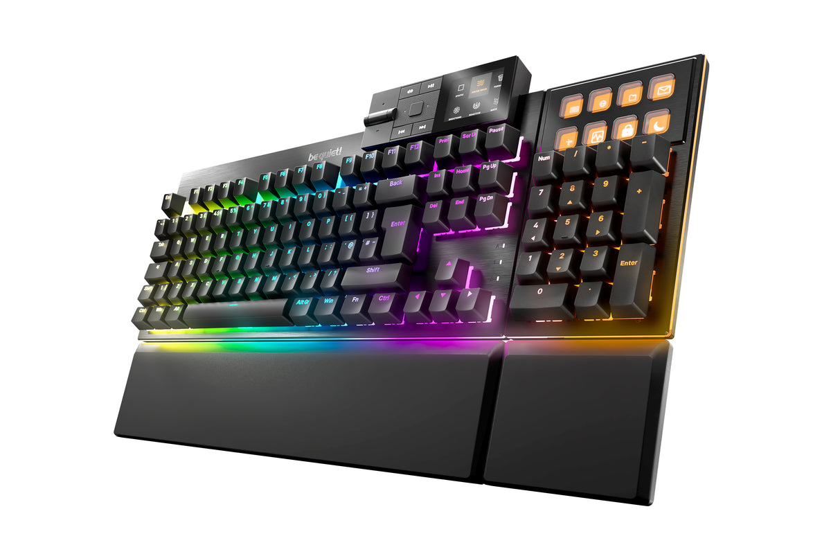 be quiet! Dark Mount Silent Linear UK ISO, Wired, USB, Mechanical, QWERTY, RGB LED, Black