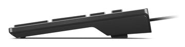 Lenovo 4Y41U13343, Full-size (100%), Wired, USB, Plunger key switch, Black
