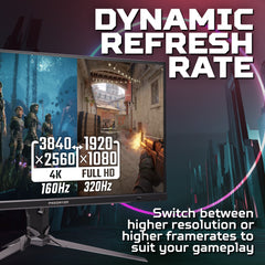 Acer Predator XB323QKV4 - 31.5" Ultra HD (3840x2160), 320Hz DFR, 0.5ms, HDR10, AMD FreeSync Premium Gaming Monitor, 80 cm (31.5"), 3840 x 2160 pixels, 4K Ultra HD, 0.5 ms, Black