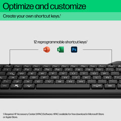 HP 475 Dual-Mode Wireless Keyboard, Full-size (100%), Wireless, RF Wireless + Bluetooth, Plunger key switch, Black