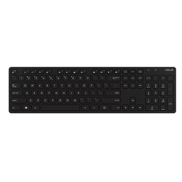 ASUS W5000, Full-size (100%), Wireless, RF Wireless, Membrane, Black, Mouse included