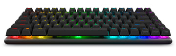 Alienware Pro Wireless Gaming Keyboard, 75%, Wired & Wireless, USB + RF Wireless + Bluetooth, Mechanical, RGB LED, Black