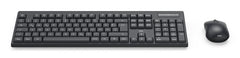 Hama WKM-100, Wireless, RF Wireless, Membrane, QWERTY, Black, Mouse included
