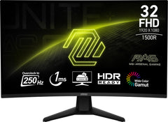 MSI MAG 32C6X, 80 cm (31.5"), 1920 x 1080 pixels, Full HD, 1 ms, Black
