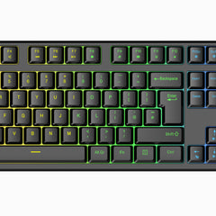 VIDA REBEL 2IN1 BLACK USB DESK KIT, Wired, USB, Membrane, QWERTY, RGB LED, Black