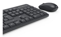 Hama WKM-100, Wireless, RF Wireless, Membrane, QWERTY, Black, Mouse included