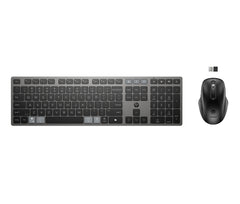 HP 725 Multi-Device Rechargeable Wireless Keyboard and Mouse Combo, 499 g, 538 mm, 125 mm, 46 mm, 820 g