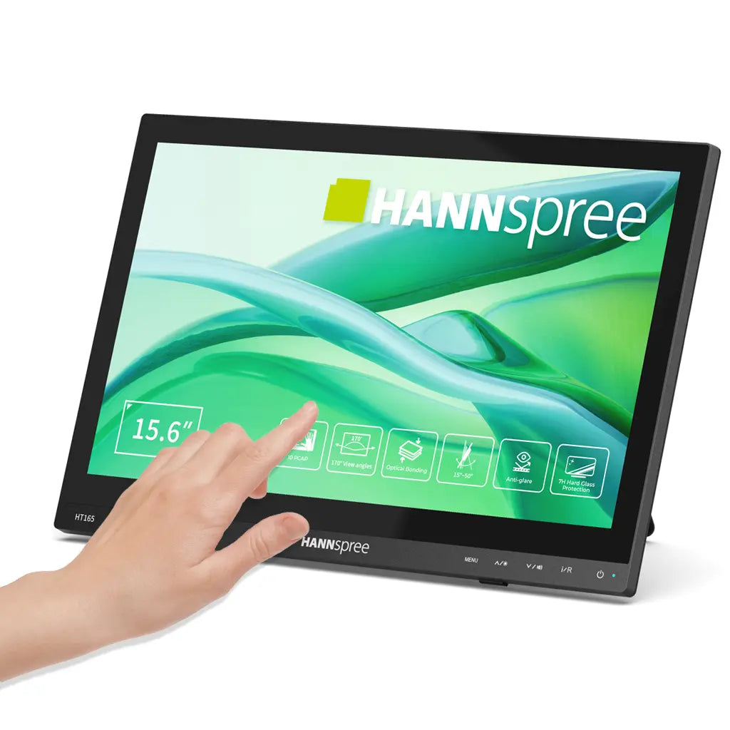 Hannspree HT165HPB, 39.6 cm (15.6"), 1920 x 1080 pixels, Full HD, LCD, 15 ms, Black