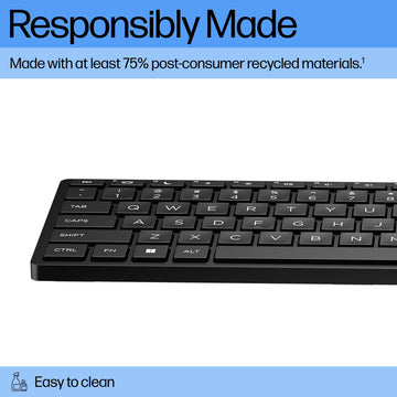 HP Wired Desktop 320K Keyboard, Full-size (100%), Wired, USB, Membrane, Black